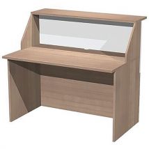 Banque D'accueil À Module Haut Welcome - 120 Cm - Noyer