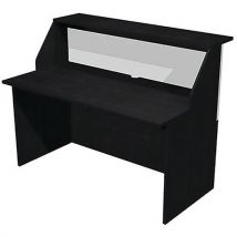 Banque D'accueil À Module Haut Welcome - 140 Cm - Noir/blanc