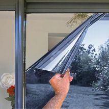 Film Solaire Repositionnable Argent/bleu 120cm - Luminis