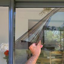 Film Électrostatique Miroir Sans Tain Argent Clair 120cm