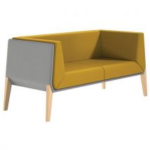 Fauteuil Accord 2 Places - Jaune Gris - Quadrifoglio