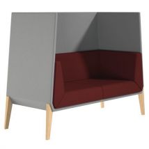 Fauteuil Haut Accord 2 Places - Bordeau Gris - Quadrifoglio