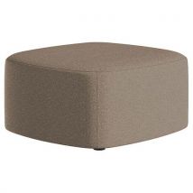 Grand Pouf Abbey Tissu Taupe