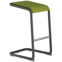 Tabouret Haut C-stool - Anthracite Et Vert - Quadrifoglio