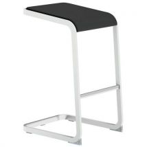 Tabouret Haut C-stool - Blanc Et Noir - Quadrifoglio