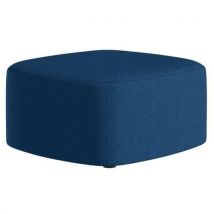 Grand Pouf Abbey Tissu Bleu