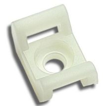 Degometal - 100 Embase à Visser Polyamide Blanc HCV 03 - Quincaillerie Professionnelle