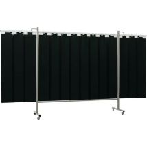 Cepro - Écran de soudure triptyque OMNIUM - 2150 mm x 200 cm - Vert - Mobile et conforme EN 1598
