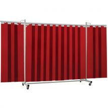 Ecran Triptyque 210 Cm Orange-ce Lanières Robusto