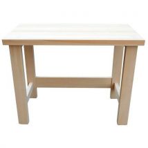 Table De Travail Hêtre Massif Étuvé Verni Long 2000mm