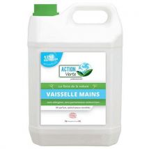 Action Verte Liquide Vaisselle Main Ecocert 5l - Lot De 4