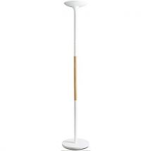 Lampadaire Led Pryska - Bois Et Blanc - Unilux