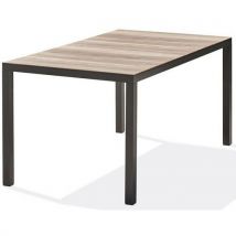 Table De Jardin Boston 150x90cm Grise Anthracite