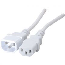 Rallonge D'alimentation C14 Et C13 - Blanc - 18m