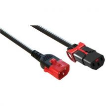 Rallonge Alimentation C14 Et C13 Double Verrouillage - 2m