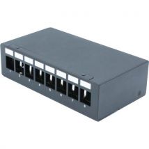 Boîtier 1u Keystone Montage Din Ou Mural - 8 Ports
