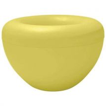 2 Jardinières Extéri. Scoop + Pots Et Support -jaune Clair