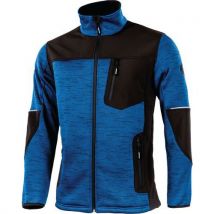 Veste En Tricot/softshell Maxwell Coloris Bleu-noir - Homme
