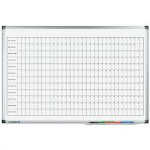 Premium Planning Annuel Horizontal 60x90cm Acier Laqué
