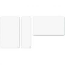 Wall-up Tableau Blanc 200x1195cm Émail Blanc