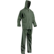 Coverguard - Ensemble de pluie PVC Vert - Taille M - Imperméable et Résistant - EPI