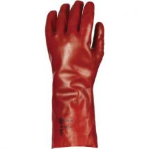 Gants De Manutention Eurostrong 3620 Pvc Rouge 36 Cm - Rouge - 9