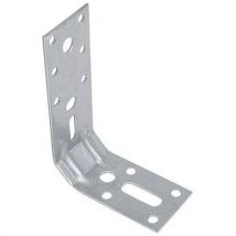Equerre Nervurée 3 Pans Renforcée Galvanisé - 100x70x30