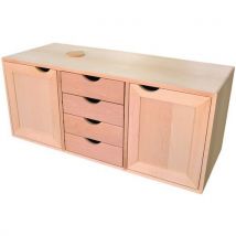 Caisson Bois 2 Portes Et 4 Tiroirs Pour Établi Menuisier