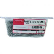 Pointe Tête Homme En Acier - 1.3x27 - Barquette 1kg