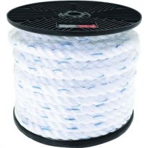 Cordage Polypropylène - Blanc/bleu - Ø16 - 30 M