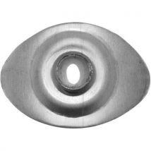 Rondelle Aluminium Ovale - 40x28 Mm - D 85 Mm