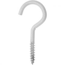 Crochet Plastique Blanc À Bois - 3x16 - Boîte De 100