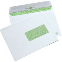 Enveloppe Avec Fenêtre Blanc Supérieur 162 X 229 Mm Par 500