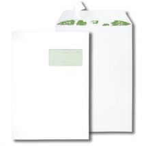 Pochette Recyclée Blanche Avec Fenêtre 229 X 324 Mm Par 250