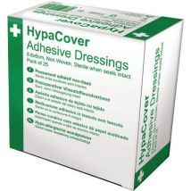 Pansements adhésifs taille moyenne 8,6 cm x 6 cm - Lot de 25 - Urgence et premiers secours