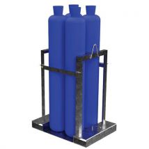 Support Mobile Pour Bouteilles De Gaz Ø 230 Mm - 4 Bout