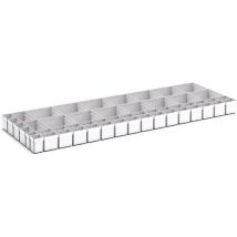 Bott - Bacs de Rangement Cubio EKK35100 - 52 Compartiments - Gris Clair - Polypropylène - 1300x525x100mm