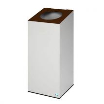Poubelle De Tri Sélectif Wsg 38 Gris Clair - Tête Marron