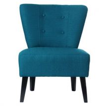 Fauteuils Brighton Pied Noir Assise Bleu