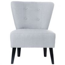 Fauteuils Brighton Pied Noir Assise Grise