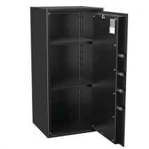 Hartmann Tresore - Coffre-fort HT 135L Serrure à Code - Classe 1 Antivol - 2 Tablettes - Noir