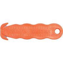 Dix Couteaux De Sécurité Jetables Orange - Klever