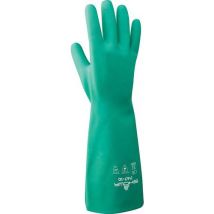 Showa - Gants de protection chimique 747 - Taille XL - Nitrile - Résistant Huile Hydrocarbures Graisse Ponçage - CE