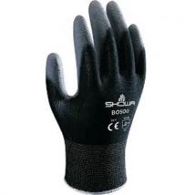 Showa - Gants de protection B0500B Noir - Taille L (8) - Polyuréthane/Nylon - Résistant à l'huile et au ponçage