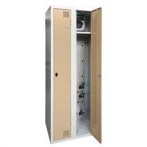 Armoire Séchante Industrie Propre 2 Colonnes Moraillon Beige