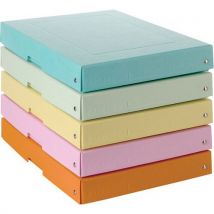 Boîte De Rangement Assorti Purebox Pastel - A4 - 40mm