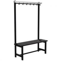 Combiné Banc Patère Gardelux L Ht:115 Cm Nb Patère:8