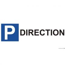 Panneau Parking En Aluminium - P Direction