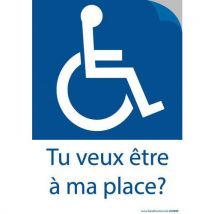 Autocollant - Tu Veux Être À Ma Place ? Papier