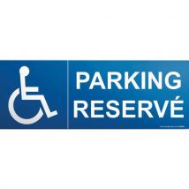 Signalisation Parking + Picto Handicapé Vinyle 210x75mm